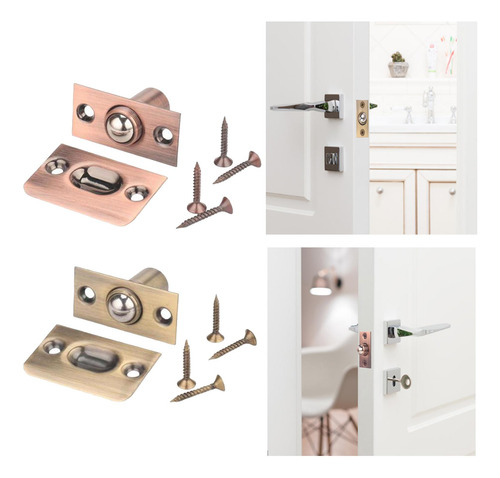2 Pestillos De Bola Para Puerta, Pestillos De Bola Para