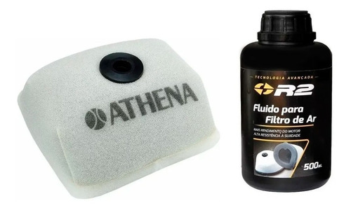 Kit Filtro De Ar Crf 230 Athena + Óleo De Filtro R2 500ml