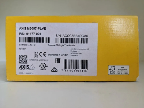 Axis M3057-plve Network Camera Com Visão Panorâmica 360