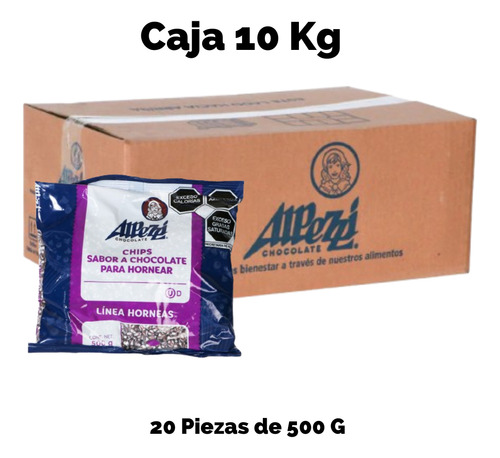 Chispas Horneables Bicolor Alpezzi Caja 10 Kg