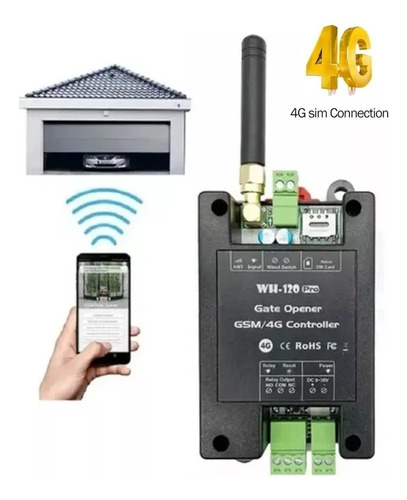 Abre Puerta Portón C/celular Wh-120 Pro Gsm Rtu 200 Usuarios