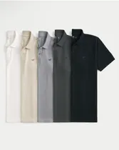 Comprar Paquete De Playeras Hollister Tipo Polo,100% Originales
