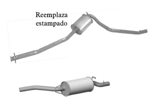 Caño De Escape Silenciador Y Precamara Ford Sierra