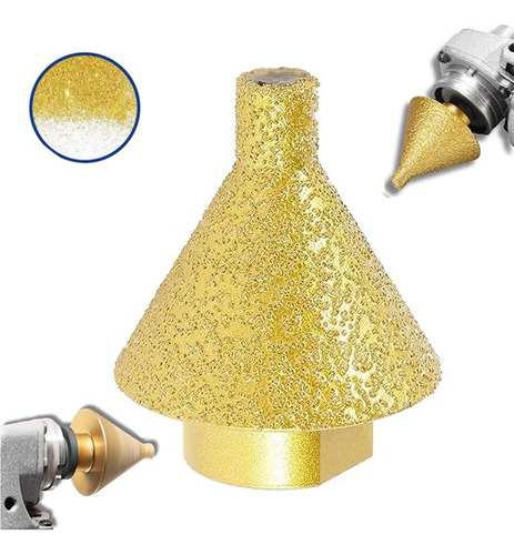 Broca Diamantada 38mm Escalonada Kit Genérica