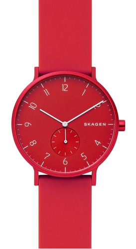 Reloj Skagen Para Hombre 41 Mm Aaren Rojo