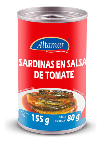 Sardina En Salsa De Tomate Altamar 155gr