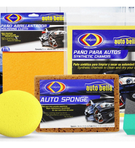 Kit Limpieza Para Autos Corazzi Recogedor Cepillo 12 Paquete