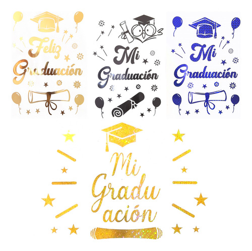Calcomanias Stickers Globos Burbuja Graduacion Tamaño Carta