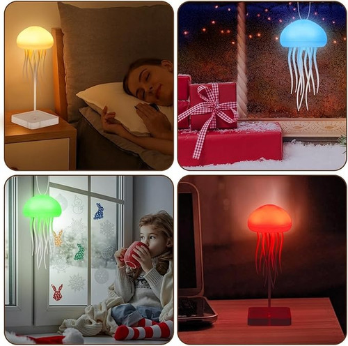 Lámpara De Mesa De Color Medusa Led Con Garras De Baile