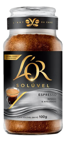 Café instantâneo  L'or Solúvel em pó espresso sem glúten 100 g