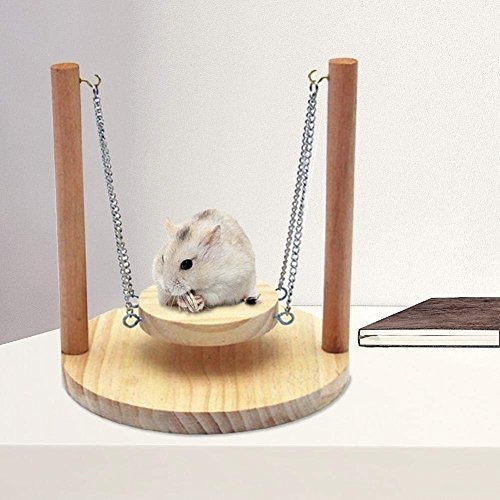 Columpios  Litewood Hamster Toys Columpio De Madera Con Cade 