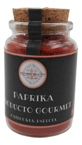 Paprika, Especia Premium En Frasco De Vidrio
