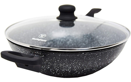 Westinghouse Wok Antiadherente De Mármol Negro 32 Cm