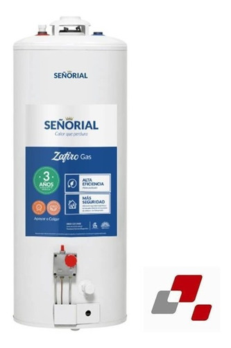 Termotanque Señorial 120 L Zafiro Multigas Pie Apoyar