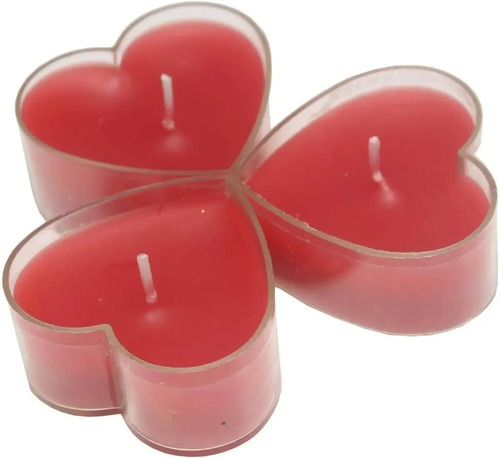 Imagen 4 de 10 de Velas Corazon X 20 Unidades