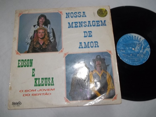 Lp Vinil - Edson E Kleusa - Nossa Mensagem De Amor