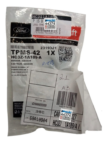Sensor Pressao Pneu Tpms Edge 2019-2020 / Fusion 2017-2020