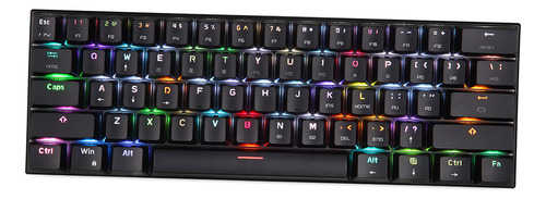 Teclado Mecánico Motospeed Ck62 Rgb De 61 Teclas Usb Con Cab