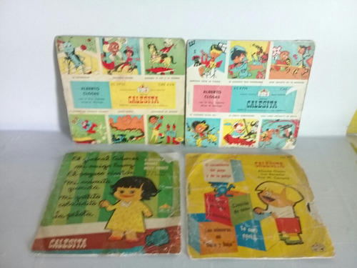 Lote 4 Discos Simples 45 Rpm - Calesita  ( Infantiles)