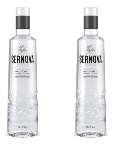 Vodka Sernova 700ml X2 Zetta Bebidas