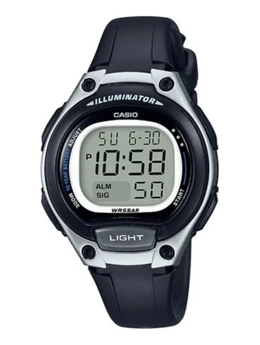 Reloj Casio Lw-203 Alarma Vibrante 10 Años Pila Crono Led 