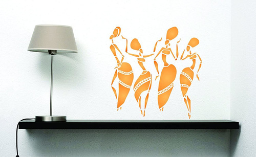 Plantilla De Bailarinas Africanas, 14 X 14 Pulgadas Xl ...