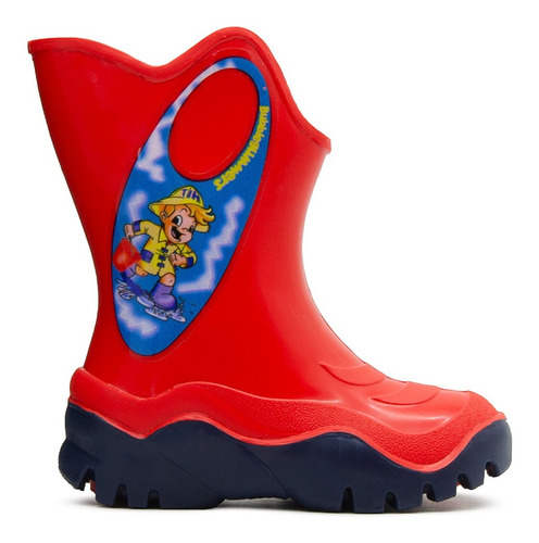 Bota Lluvia Niño Bubble Gummers Moon Rojo Marino 13-21