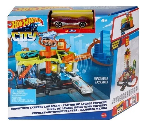 Hot Wheels City Estacao De Lavagem Expressa Mattel Hdr27