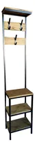 Comprar Mini Perchero Recibidor Industrial Hierro Y Madera Banco