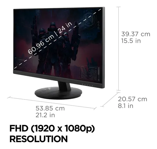 Monitor Viewsonic Vx2416a De 24 Pulgadas Para Juegos Ips 1