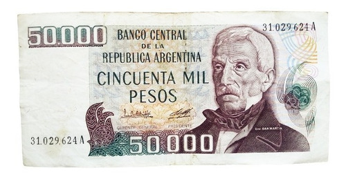 Billete 50.000 Pesos A - Argentina 1979 - Bottero 2497a