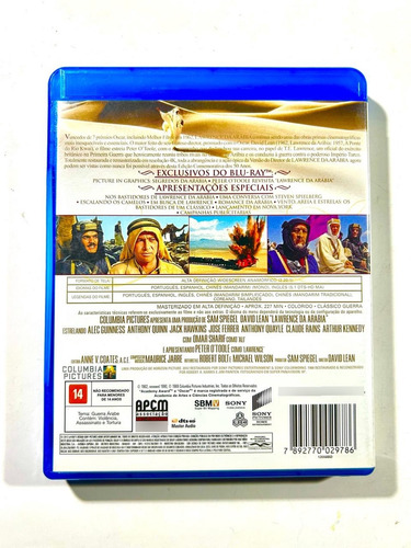 Lawrence Da Arábia + A Duquesa - Kit Com 3 Blu-ray