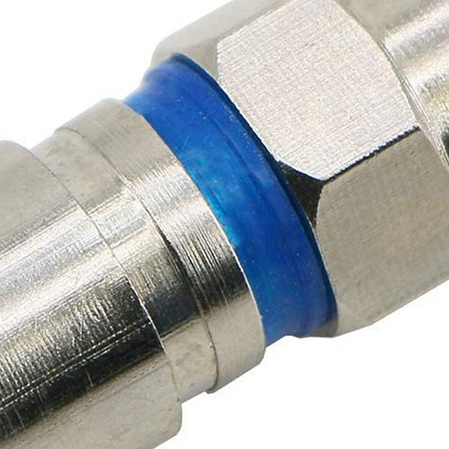 Conector Coaxial Coaxial De Compresión Rg6 F Para Sa -