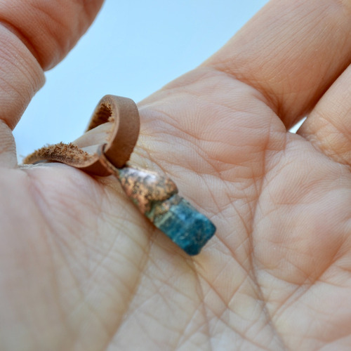 Imagen 3 de 4 de Collar Piedra Azul Apatito, Motivacion, Creatividad, Cod1