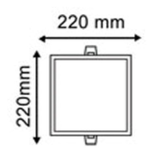 Pack 8 Panel Spot Led 18w Cuadrado Embutir Cuotas S/interes