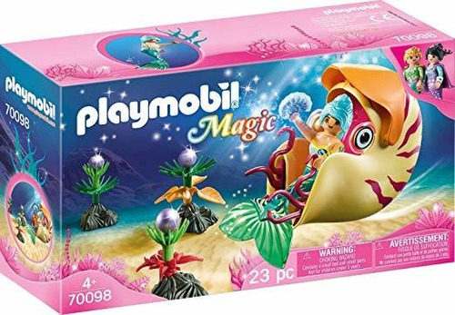 Playmobil® 70098 Mágica Sirena Con Caracol Góndola, Multicol
