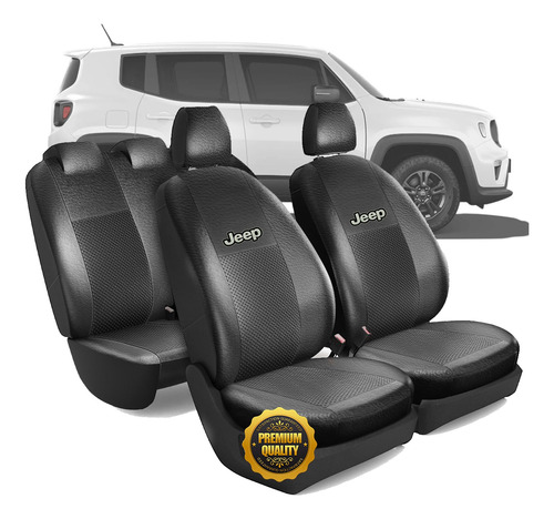 Funda Asiento Auto Cuero Ecologico Con Espuma Jeep Renegade