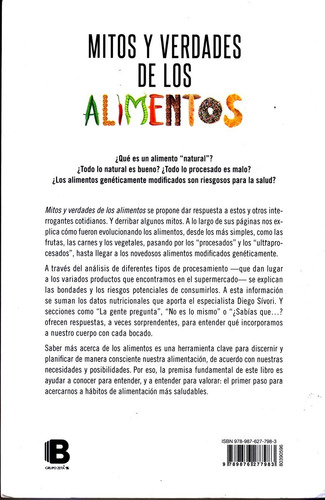 Libro Mitos Y Verdades De Los Alimentos Oddone / Piña Nuevos