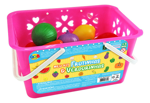 Canasta De Frutas Y Verduras 18 Piezas
