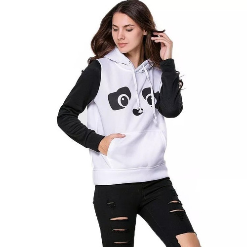 moletom panda feminino