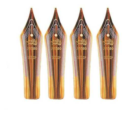 Puntas Para Bolígrafo Mejor Trazo, Mxgdl-004, 4pzs, 0.7mm, O Tinta Dorado Exterior Dorado