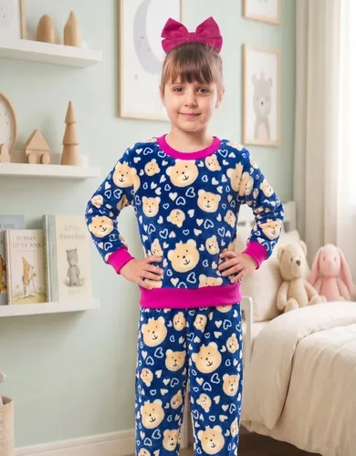 Conjunto Infantil Pelúcia Fleece com Zíper de Frio