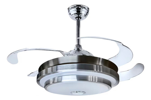 Ventilador De Techo C/luz Y C/bocina Bluetooth - Myvent 46 Cm 50/60hz Blanco Transparente Plástico 4