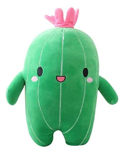 Juguete De Peluche De Cactus Con Cara Sonriente Súper Lindo