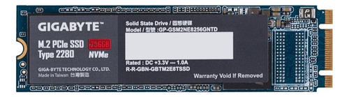 Disco sólido interno Gigabyte GP-GSM2NE8256GNTD 256GB