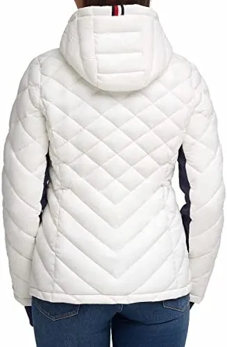 Chaqueta De Mujer Tommy Hilfiger Blanca, Plegable