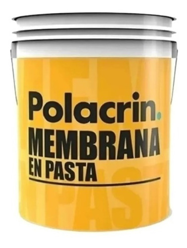 Polacrin Membrana En Pasta 10 Litros. Blanco/rojo/verde Color Blanco