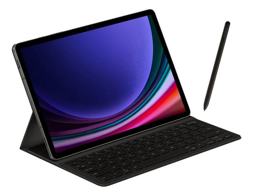 Tablet Samsung Tab S9 Plus Estuche Teclado Spen Macrotec Color Gris Grafito