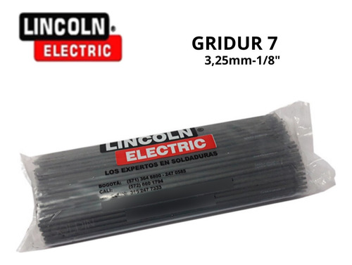 Electrodos Gridur 7 De 1/8 Mm Rec- Duros- Lincoln