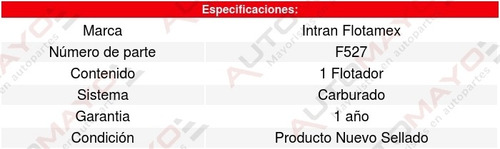 Flotador Tanque Gasolina C10 Cheyenne 6.6l V8 80 Intran